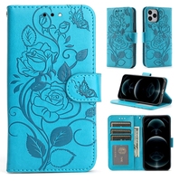 Étui portefeuille de luxe en cuir gaufré à motif floral avec support pour Samsung Galaxy S26 Edge Ultra S25 FE S24 Plus S23 S22 S21 S20