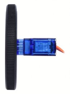 Robot Smart Car <b>Wheel</b> <b>Plastic</b> Rubber for FS90R RC Servo 9g 360 Degree Servo Continuous Rotation Servo FS90R + <b>Plastic</b> <b>Wheels</b> - Product Image 5