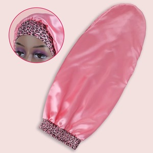 Gorro de Dormir Extra Largo de Satén para Mujer - Turbante Elástico Extra Grande con Cinta Ajustable, Transpirable para Cabello Rizado/Natural - Product Image 5