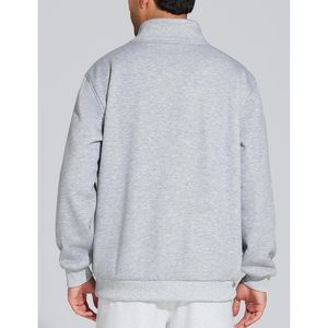 Sudadera de manga larga con media cremallera para hombre FOXA, forro polar, estilo básico para entrenamiento - Product Image 4