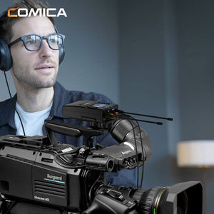 <span class=keywords><strong>Comica</strong></span> <span class=keywords><strong>CVM</strong></span>-WM300(A) Microphone sans fil UHF 96 canaux XLR Réduction du bruit Microphone à double revers Construction entièrement en métal pour - Product Image 3