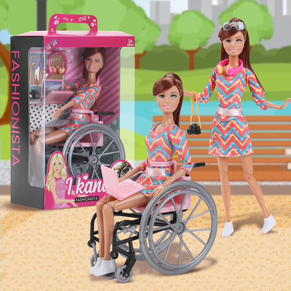 Wheelchair doll