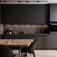 Nouveau design 304 armoires de cuisine en acier inoxydable zéro formaldéhyde buffet linéaire multifonctionnel pour la zone de préparation des repas