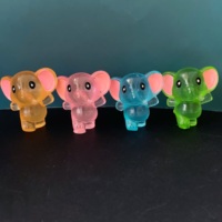 Abalorios de Resina que Brillan en la Oscuridad, Cabujones de Resina de Elefante Luminosos y Adorables, Adornos de Resina para Manualidades DIY y Accesorios para Slime