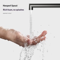 Robinet de lavabo mural encastré personnalisable, design à double poignée, avec cartouche céramique