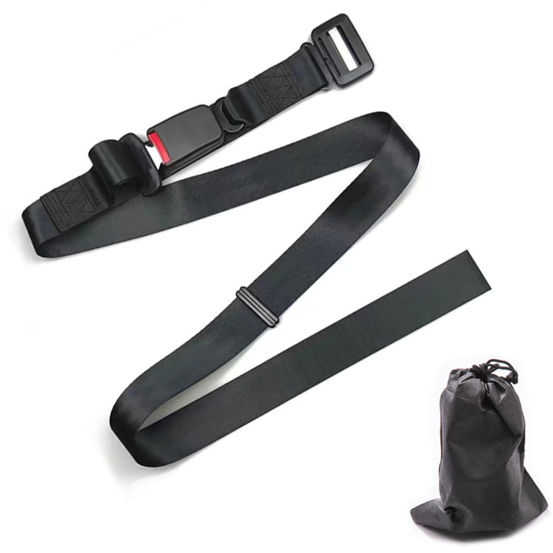 Cinturón de seguridad de maternidad con hebilla a presión negra (bolsa no tejida)