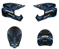 Nouveau casque de moto intégral homologué DOT, mousse ABS, motocross, dirtbike, ATV, tout-terrain, toutes saisons