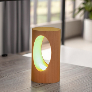 Modern Contemporary LED <b>Table</b> Lamp Adjustable Brightness for Bedroom Office Desk Home Decor <b>Study</b> Reading Wooden Battery - Product Image 4