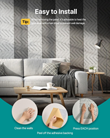 Panneau mural moderne en polyester PET ignifuge et insonorisant, haute réduction du bruit, écologique, décoration intérieure pour salon et chambre