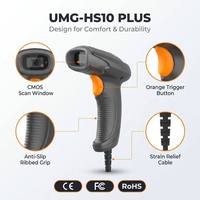 Lecteur de codes-barres 2D fiable, filaire USB, lecteur QR CMOS 640X480 pour le comptoir de caisse des librairies