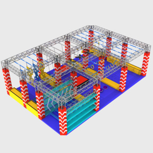 Ninja Course Indoor Soft Play Equipment para niños con características <span class=keywords><strong>de</strong></span> juego interactivo Indoor Playground para la venta - Product Image 6
