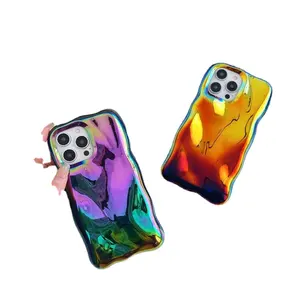 New wave light luxury electroplating silver purple mobile phone case manufacturers wholesale