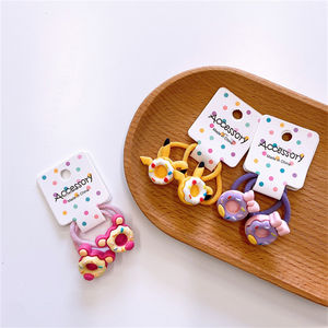 2 pz dolci da bambina elastici per capelli <span class=keywords><strong>con</strong></span> fiocchi a forma di fiori piccoli accessori per capelli per bambini - Product Image 4