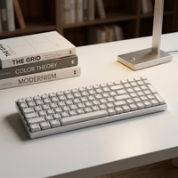 Teclado Mecánico Portátil Zornher ZH00 Light Meow, Estructura Gasket, Tri-modo, Ergonómico, Tamaño Completo
