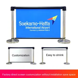 1.0m Cinto De Aço Retrátil Cerca Barreira Customizável Iron Horse Kindergarten Stage Exhibition Hall Linha Exterior Fila - Product Image 5