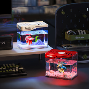 Mini-poisson en acrylique pour terrarium en plastique, design éclatant, utilisation intérieure, décoration de table basse, maison, bureau, alimentation - Product Image 3