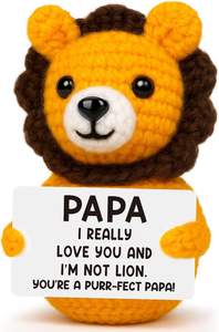 ของเล่นตุ๊กตาสิงโตขนาดเล็กแบบถักด้วยมือสินค้าสำเร็จรูปของขวัญที่ช่วยเสริมอารมณ์ที่เต็มไปด้วยพลังบวก - Product Image 5