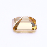 Prix usine 1CT 2CT 3CT taille émeraude Moissanite pierres en vrac couleur Champagne Moissanite diamant pour la fabrication de bijoux