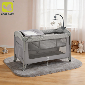 <span class=keywords><strong>Lit</strong></span> d'appoint mobile KDD101 Cool Baby pour bébé avec barre de <span class=keywords><strong>jeu</strong></span> musicale – Vente en gros - Product Image 1