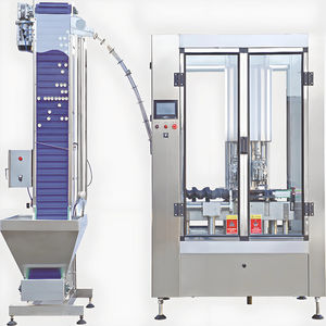 Capuchon en aluminium Machine de capsulage entièrement automatique à 6 têtes Chargement automatique des bouchons à haute efficacité Tri et placement Facile à utiliser - Product Image 4