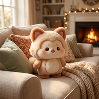 Peluche renard moelleuse au design original, jouet en peluche mignon et doux, fabrication OEM ODM personnalisée, fabricant de peluches Kawaii