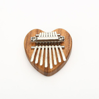 Mini Kalimba 8 tons Piano à Pouce Exquis 8 Touches en Bois Doigt Tambour Instrument Accessoires de Musique et Instruments Type Clavier