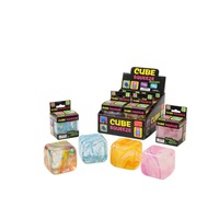 Jouets sensoriels à presser, jouets anti-stress, jouets amusants et colorés en forme de glaçons, balles anti-stress