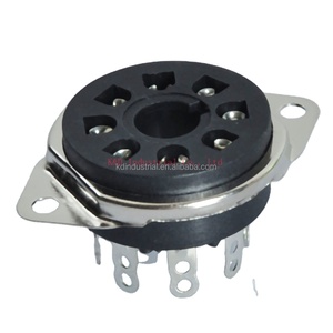 Douille octale vintage en bakélite 8 broches pour tubes 6CA7 5U4G 6L6 KT88 <span class=keywords><strong>EL34</strong></span> 5Y3GT 5AR4 – Pièce pour amplificateur à tubes - Product Image 4