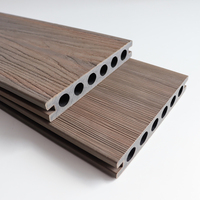Planches de terrasse en composite WPC, design européen ignifuge pour extérieur, jardin, patio, piscine, terrasse, co-extrusion