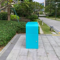 Poubelle de recyclage extérieure durable Grande poubelle de dessin animé en acier galvanisé avec couvercle pour parc d'attractions, école, utilisation en extérieur