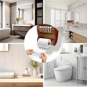 Slot Machine Toilet Roll Holder Resin Crafts Wall Mounted Paper Holder Funny <b>Bathroom</b> <b>Accessories</b> Home Decor Wall Ornament - Product Image 4