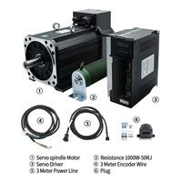 Kit moteur de broche servo monophasé 2,2 kW 380 V CA avec protection IP65 pour machine de gravure CNC, en stock en Pologne