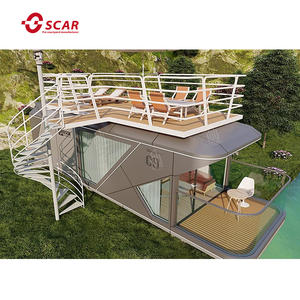 Giantsmade Mobile ready made diseño de acero modular China portátil Precio de paquete plano casas prefabricadas <span class=keywords><strong>Casa</strong></span> de cápsula de vida de lujo - Product Image 3