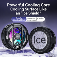 Kipas Pendingin Ponsel Hot Sale 3 Kecepatan Dapat Diatur, Radiator Magnetik dengan Lampu RGB untuk Game Mobile dan Siaran Langsung