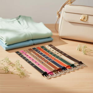 Ceinture en cuir PU à boucle semi-circulaire de 3 cm pour femme, ceinture de mode - Product Image 2