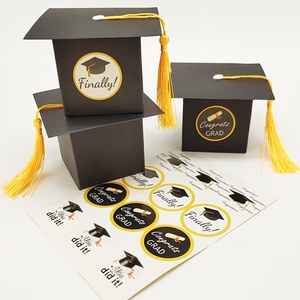 Caja <span class=keywords><strong>de</strong></span> regalo <span class=keywords><strong>con</strong></span> forma <span class=keywords><strong>de</strong></span> gorra Trencher adecuada para la temporada <span class=keywords><strong>de</strong></span> graduación caja <span class=keywords><strong>de</strong></span> <span class=keywords><strong>dulces</strong></span> <span class=keywords><strong>de</strong></span> boda <span class=keywords><strong>con</strong></span> borlas - Product Image 4