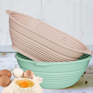 Paniers de levage pliables en silicone ovales de 10 po et ronds de 9 po pour la cuisson du <span class=keywords><strong>pain</strong></span> <span class=keywords><strong>au</strong></span> <span class=keywords><strong>levain</strong></span> avec cadre renforcé en métal - Product Image 3