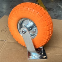 Roulettes industrielles pivotantes de 8 pouces et 10 pouces de haute qualité avec pneus pleins en PU anti-crevaison