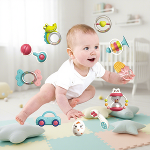 Set di Sonagli Musicali di Sicurezza per Neonati, Campanello da Mano in Plastica ABS per Bambini - Product Image 1