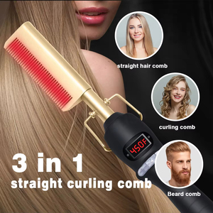 <span class=keywords><strong>Plancha</strong></span> de Pelo Portátil <span class=keywords><strong>Profesional</strong></span> WAIKIL C-16 de Gran Venta para Salón con Peine Caliente Eléctrico y Pantalla Digital - Product Image 6