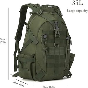 <span class=keywords><strong>Sac</strong></span> à dos de randonnée extérieur <span class=keywords><strong>35L</strong></span> en vert pour le camping, la chasse et l'<span class=keywords><strong>alpinisme</strong></span>, fabriqué avec une doublure en polyester durable - Product Image 4