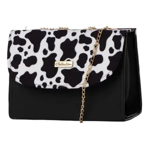 Bolso Bandolera para Mujer Fana, Estampado Animal, Cuero Genuino, Estilo Vintage, Correa Única, Impermeable, Uso Diario - Product Image 1