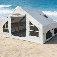 Usine de production de tentes gonflables Oxford, tente de camping à colonne d'air imperméable à ouverture automatique rapide quatre saisons, personnalisable