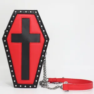 Y2K Girl Cross Metal Chains Gothic Brooch Punk Headwear For