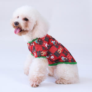Natal Teddy Bear Beaumi Cat <span class=keywords><strong>Pet</strong></span> Clothes Inverno Algodão Dog Clothes Print Grande Número Spots - Product Image 2