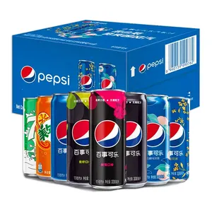 Venda por atacado Pepsis 330mL Várias Bebidas Carbonatadas Frutas Pepsis Sprite Fanta Coca-Cola Bebidas Exóticas