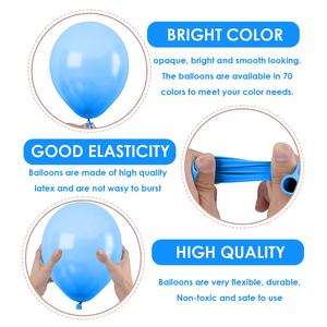 Vente en gros de 100 ballons bleus de 12 pouces pour décoration d'anniversaire et fournitures de fête, lot de 100 ballons à l'hélium - Product Image 5