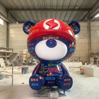 Op maat gemaakte glasvezel cartoon sculptuur grote FRP IP karakter standbeeld weerbestendig buiten winkelcentrum pop art commerciële decoratie