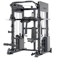 Ensemble de fitness multifonctionnel intégré Smith Machine pour la maison, équipement d'entraînement de musculation tout-en-un pour l'intérieur