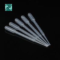 Pipette Pasteur jetable stérile transparente en PE Zhongzai avec graduation, sans DNase/RNase, garantie 3 ans, OEM